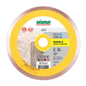Disc Diamantat Distar Marmura 1A1R, 300mm, 2.0mm, alezaj 32mm, pentru taiere marmura