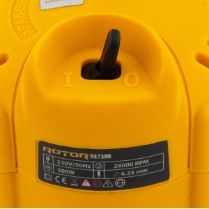 Freza electrica lemn cu 5 freze Rotor, 500W, 220V, 28000rpm otel carbon mandrina 6.35mm, dimensiuni freze 15mm, 20mm, 25mm, 30mm, 35mm - Img 6