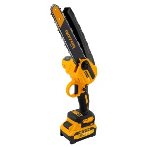 Mini Drujba cu Acumulator ROTOR RMC218, 21V, 2x4Ah, pentru taiere lemn gradina - Img 6