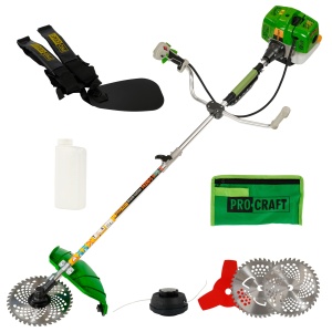 Motocoasa de Mana Benzina ProCraft T4350-S, 52cc, 9000 RPM - Img 3