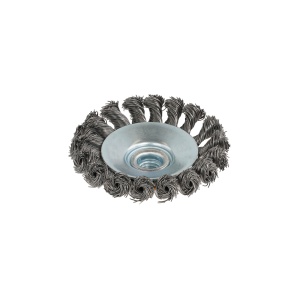 Perie Sarma Conica cu Noduri ROTOR, 100mm, M14, pentru polizor unghiular - Img 2
