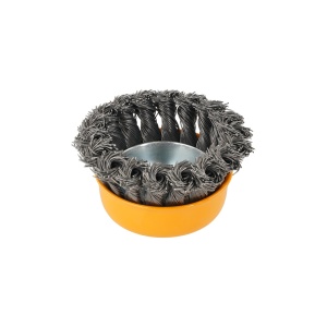 Perie Sarma Cupa Noduri Rasucite ROTOR, 75mm, M14, pentru polizor - Img 2
