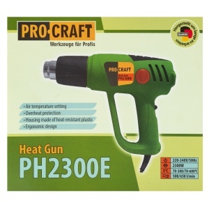 Pistol Aer Cald ProCraft PH2300E, 2000W, 300-600 grade, reglabil, pentru lipire si dezghet - Img 9