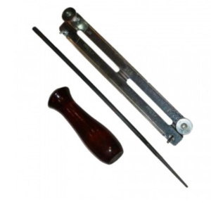 Set Pila Lant Drujba Elefant cu Suport, 5/32 (4mm), 8 inch, pentru ascutit lant