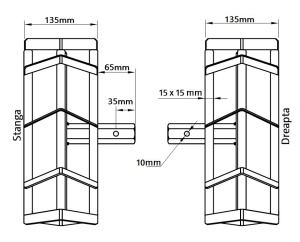 Set Roti Metalice Motocultor Elefant 300x135, manicot, ax 23mm, piesa de schimb - Img 8