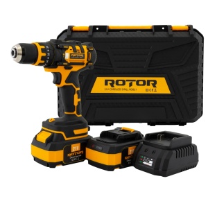 Autofiletanta Acumulator ROTOR RDB21, 21V, 3Ah, 30Nm, 1350 RPM, Brushless