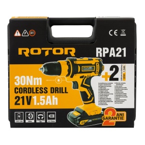 Autofiletanta cu Acumulator ROTOR RPA21, 21V, 30Nm, pentru insurubat - Img 10