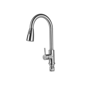 Baterie Bucatarie BOHM HOME BSK-014EX2/02IS, dus extractibil, 2 functii, inox SUS 304 satinat, monocomanda