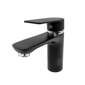 Baterie Lavoar Flow 181-FD439ZB, zinc negru crom, pipa fixa