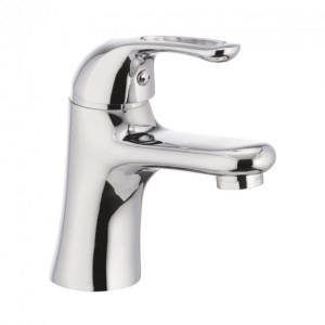Baterie Lavoar Mixxus Yota 001, silumin, crom, monocomanda, pentru baie