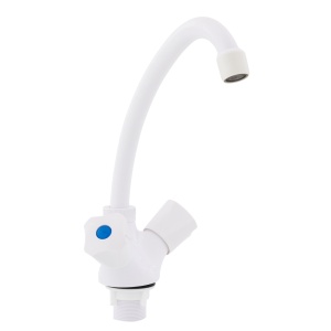 Baterie Lavoar Plastic Plamix Omega-271, alba, monocomanda, pentru baie - Img 2