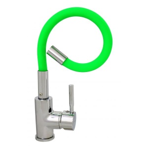 Baterie lavoar TR4451-XI-KGREEN TRIGOR, Monocomanda, cartus ceramic 40mm, Racorduri incluse - Img 1