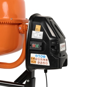 Betoniera Temp HCM600, 180L, 1000W, 29.5 RPM, pentru preparare beton si mortar - Img 6