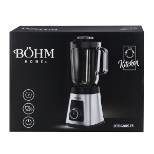 Blender de Masa Bohm Home BTBG80S15, 800W, bol 1.5L, 5 viteze si functie Pulse, 6 lame, carcasa inox - Img 11