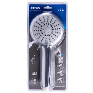 Cap Dus Multifunctional 3in1 Flow FPD-3C, crom ABS, design oval