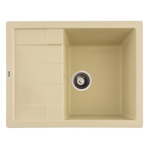 Chiuveta Bucatarie Granit Flow FCB-6449AI, 64x49cm, seria Angel, ivory