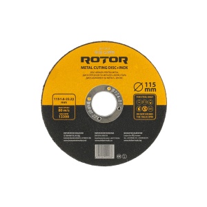 Disc Abraziv Taiere Metal Inox ROTOR, 115x1.6x22.23mm, pachet 25 buc