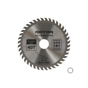 Disc Circular Lemn ROTOR, 125x22.23mm, 40 dinti, pentru fierastraie circulare