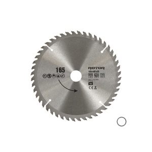 Disc Circular Lemn ROTOR, 165x20mm, 48 dinti, taiere fina lemn