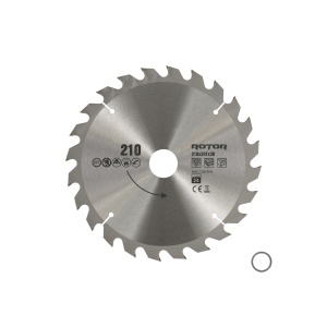 Disc Circular Lemn ROTOR, 210x30mm, 24 dinti, debitare rapida lemn