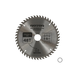 Disc Circular Lemn ROTOR, 210x30mm, 48 dinti, cu adaptor