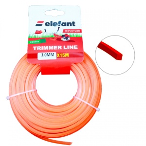 Fir Tambur Patrat Motocoasa Elefant, 3mm, 15m, pentru cap mosor