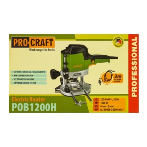 Freza Electrica Lemn ProCraft POB1200H, 1200W, 16000-30000 RPM, coleta 1/4 si 1/2 inch - Img 11