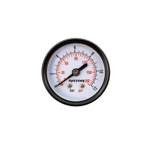 Manometru Axial Apa ROTOR RM-50/12A, 0-12 bari, 50mm, conexiune 1/4 - Img 2