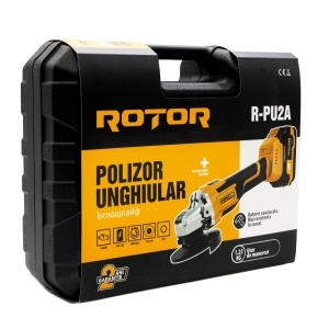 Polizor Unghiular Acumulator ROTOR R-PU2A, 20V, 2Ah, Brushless - Img 11