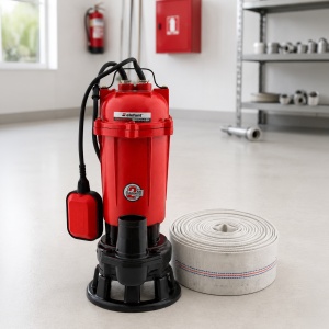 Pompa apa murdara Elefant, 550w, 220v, 50l/min, inaltime refulare 8m, racord 2", include furtun pompieri cauciucat 20m