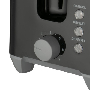 Prajitor de Paine Bohm Home BTP75HB, 650-750W, 2 felii, 7 niveluri, dezghetare si reincalzire, negru - Img 7
