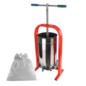 Presa Struguri Manuala Dionis, 25L, capacitate 18kg, pentru vin artizanal