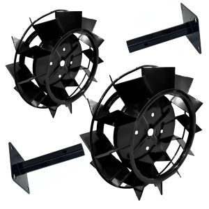 Set 2 Roti Metalice Motocultor Elefant 400-180, manicot, ax 23mm, piesa de schimb