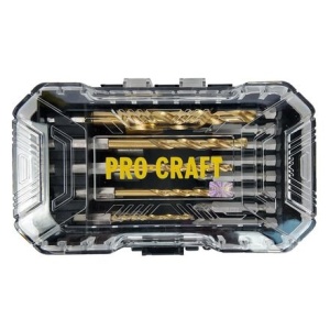 Set Burghie ProCraft DBS-18, 18 piese, burghie metal, chei tubulare, biti - Img 2