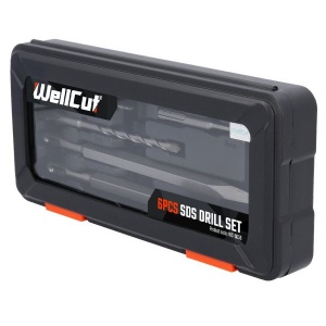 Set Dalti Burghie SDS Wellcut WC-SDS6, 6 piese, Heavy Duty, pentru rotopercutor