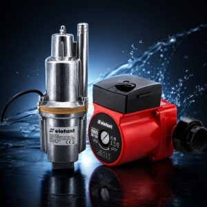 Set pompa submersibila vibratii apa curata 280W, si pompa recirculare 100W Elefant