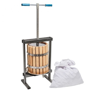 Teasc Presa Struguri Vilen, lemn, 20L, pentru vin artizanal