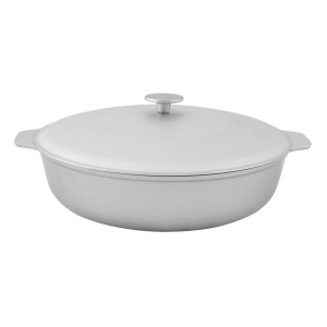 Tigaie Aluminiu Alimentar ROTOR, 320x83mm, cu capac, pentru foc si aragaz - Img 2