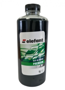 Ulei Amestec 2T Elefant, 1L, verde, 30ml/L, pentru drujbe si motocoase