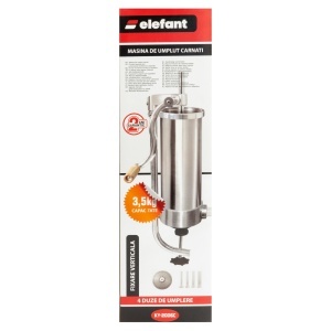 Aparat Umplut Carnati Vertical Elefant KY-2006C, 3.5kg, inox - Img 3