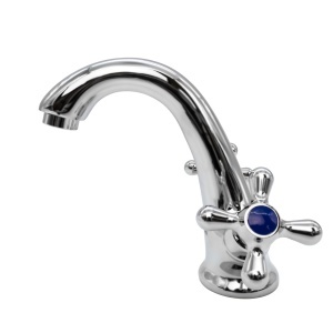 Baterie Lavoar Flow BC535-401ZC, zinc crom, pipa fixa, dubla comanda - Img 2