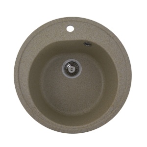 Chiuveta Bucatarie Granit Elefant Premium Luna, 510mm, safari bej, compacta