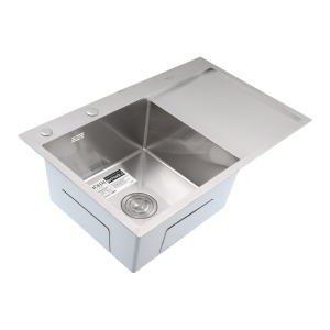 Chiuveta Bucatarie Inox SUS304 Bohm BH7849LS, 780x490mm, satin, cuva stanga