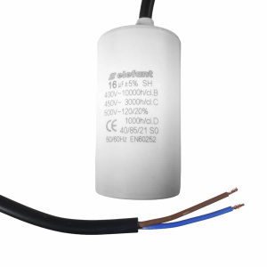 Condensator CBB60 Elefant, 16µF, 450V, 40x70mm, pentru pompe si motoare electrice