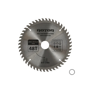 Disc Circular Lemn ROTOR, 200x30mm, 48 dinti, cu adaptor