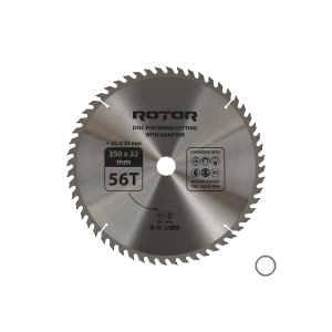 Disc Circular Lemn ROTOR, 350x32mm, 56 dinti, cu adaptor