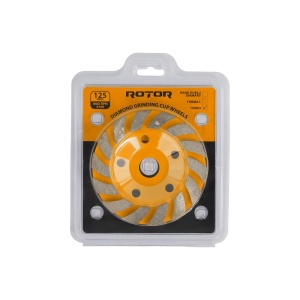 Disc Cupa Diamantata Turbo ROTOR, 125mm, pentru slefuit beton si piatra