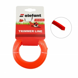 Fir Tambur Patrat Motocoasa Elefant, 1.6mm, 15m, pentru cap mosor