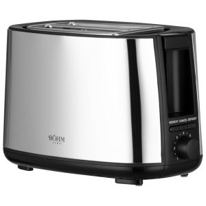 Prajitor de Paine Bohm Home BTM75HS, 650-750W, 2 felii, 7 niveluri, dezghetare si reincalzire, inox - Img 2
