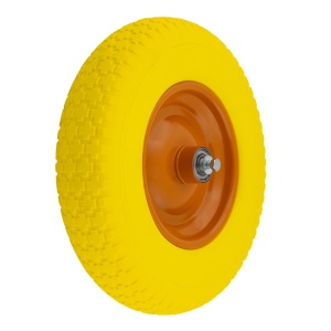 Roata Poliuretanica Roaba Elefant 400-8, anti-pana, ax 20x93mm, janta metalica - Img 2